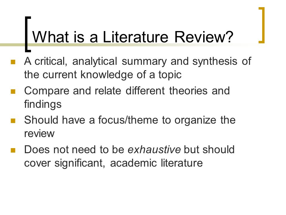 Writing a critical literature review important: Homework online help